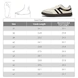 HOBIBEAR Sneakersy w stylu retro dla kobiet i mężczyzn: lekkie buty rekreacyjne, anatomiczny obszar palców dla komfortu przez cały dzień, beżowy czarny, 37 EU