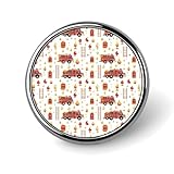 Design distinctif : le design de la broche à bouton imprimé échelle de camion de pompiers combine des lignes élégantes avec des finitions vives, ce qui en fait un accessoire exceptionnel. Ces épingles à sublimation sont expressives et à la mode, idéales pour mettre en valeur votre style personnel ou ajouter du style à vos uniformes