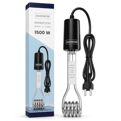 Image of HashWOW 1500W Immersion Water Heater Rod for Bucket, ISI Certified