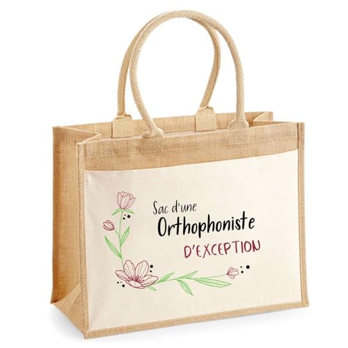 Sac de shopping en jute de qualité supérieure avec finitions coton
