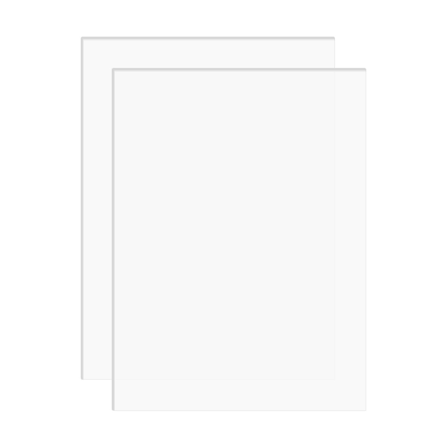 DARENYI アクリル板 透明 厚さ1mm 2枚 A3サイズ 大きい 高透明アクリルボード 420 x 297mm 保護フィルム付き 絵画、DIY装飾、教育などに適しています