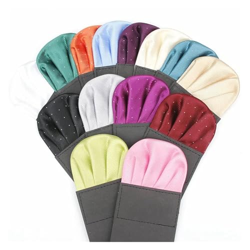 Pañuelo de bolsillo predoblado masculino para traje formal de caballero 3