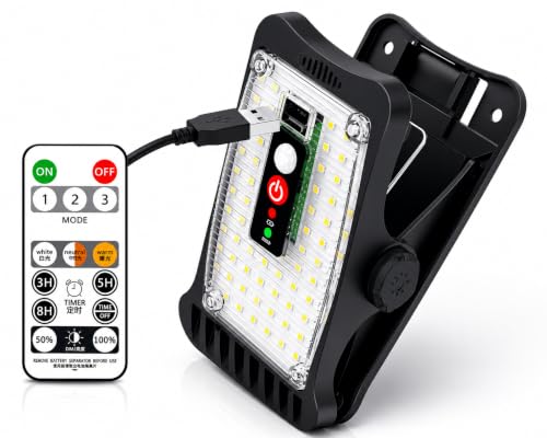 Image of Solar Light with Motion Sensor Light for Outdoor /Garden, Solar Clip Lights with inbuilt 1800MH Battery [Solar and USB Charging] (Multicolor White and Warm White)