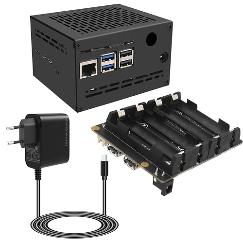 Onduleur UPS Raspberry Pi 5 Geekworm X1202 avec boîtier et alimentation PD 27W