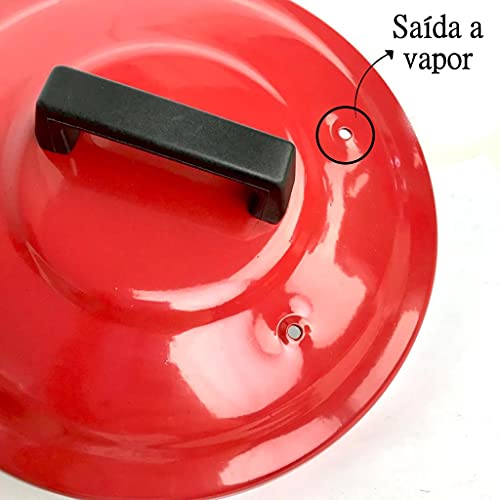 Panela Meia Pressão Vermelho