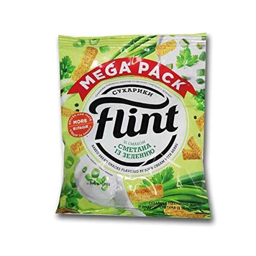 Flint Flavored Bread Rusks (Croutons) Variety Pack Of 12
