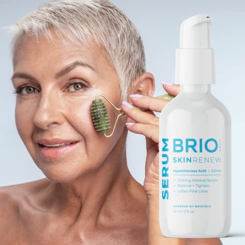 Briocare Skin Renew Serum, Firming Hypochlorous Acid Mineral Gel, Soften Fine Line Tighten Wrinkles, Smooth Face Neck Chest, Anti-Aging Spot Corrector, Hydrate Dry Red Skin, Clean Skincare By Briotech #TOP5