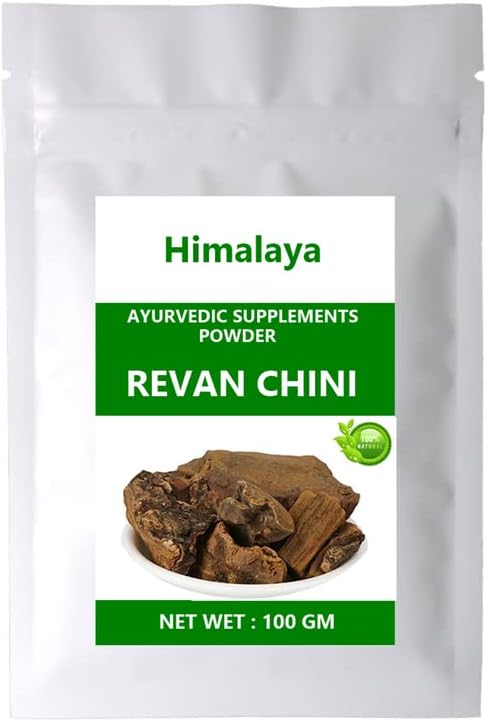 Greeneland Himalaya Revan Chini Powder (Revand Chini/Rheum Emodi/Indian Rhubarb) 100 GM