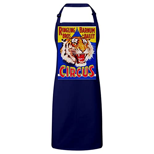 Tablier cuisine navy parfait pour vos repas en famille style cirque vintage