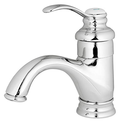 Preisvergleich Produktbild Retro Badezimmer Einhebel Bad Armatur Waschbecken Waschtisch Chrom Sanlingo