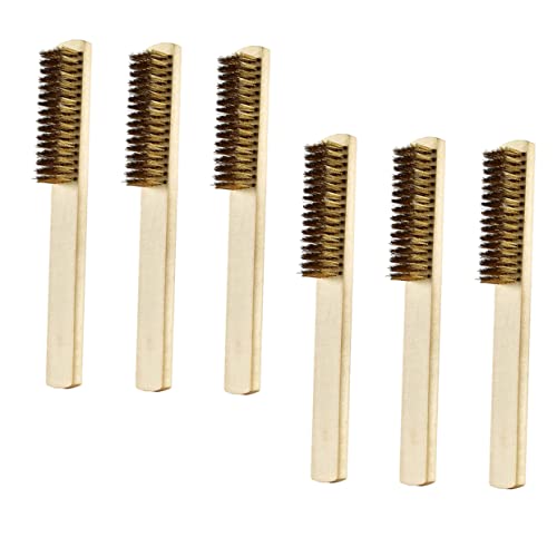 STOBAZA Polishing Wire Brush 6pcs Wire Brush Set Crimped Cup for Metal Steel Cleaning