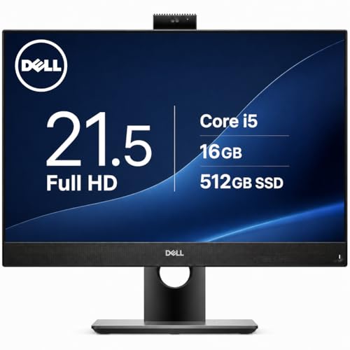 Dell �ȃX�y�[�X ��̌^PC OptiPlex 5260 AIO 21.5�C���` / ��8���� Core i5-8500 / ������16GB / ����SSD 512GB / WEB�J��������/Windows 11 Pro/WPS Office����/����