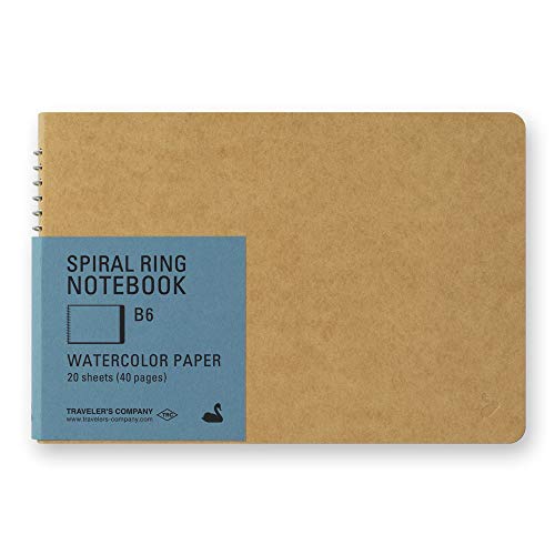 Cahier à spirales Watercolor Traveler's B6 bloc dessin peinture aquarelle