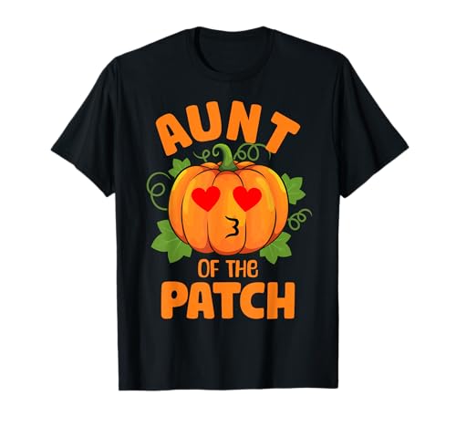 Matching de Groupe avec la Famille Aunt of The Patch Funny Pumpkin T-Shirt