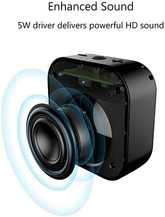 Diagram illustrating the 5W driver inside the MIFA A1 speaker, emphasizing enhanced sound.