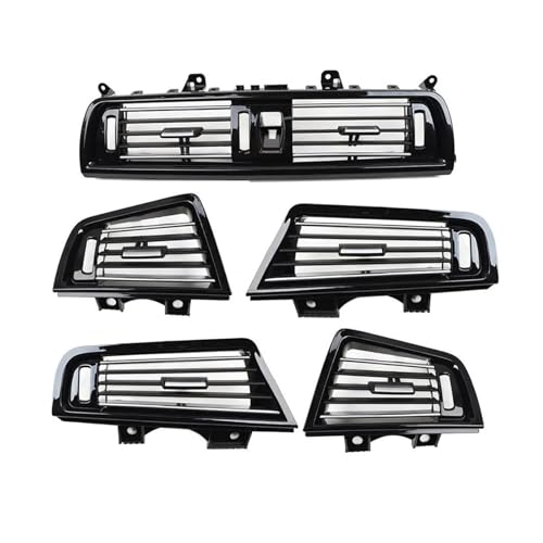 Rejilla de ventilación central de piano black para BMW Serie 5 F10 F11 LHD 2010-2017 3