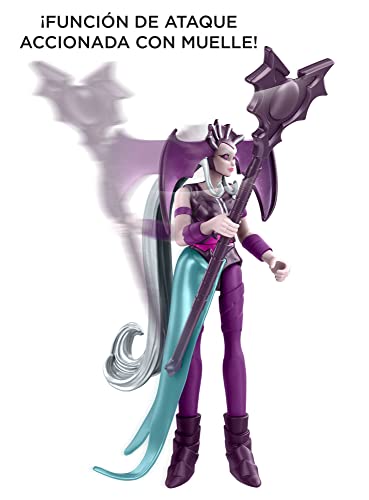 Masters of the Universe HBL72 - He-Man and The Masters of the Universe Evil-Lyn Actionfigur, basierend auf der Zeichentrickserie zum Nachspielen, bewegliche MOTU Kampffiguren, für Kinder ab 4 Jahren