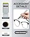 Matte Gunmetal Eyeglass Frame Touch Up Paint Pen, All-in-One Touch Up Kit for Scratches & Fading, Durable Sweat-Proof Color Restorer for Metal, Plastic & Resin Glasses