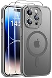 [Compatibilité] Cet étui magnétique avec 2 Verres Trempés, compatible avec iPhone 14 Pro, veuillez confirmer le modèle de votre téléphone avant d'acheter.