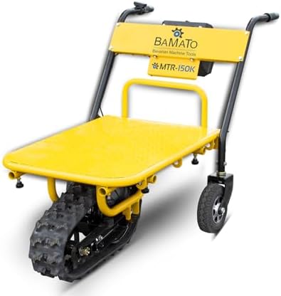 Bild 3 - BAMATO Elektrische Schubkarre mit Raupenlaufwerk MTR-150K | Elektroantrieb | 350 Watt Motorleistung | 5 Stunden Arbeitszeit | Transportaufsatz | Handkarre Schiebkarre Elektro