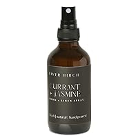 Vista 27 de River Birch Spray de lino y habitación perfumado a pachulí y mandarina Fragancia para el hogar Botella de vidrio ámbar de 4 onzas Aroma