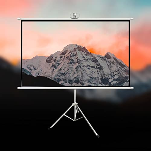 Pantalla de proyección portátil con soporte ajustable 72 pulg 4:3