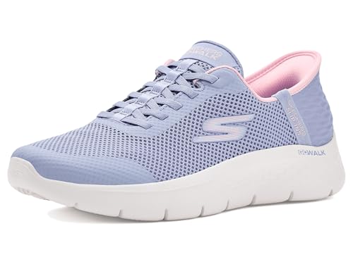 Skechers Women's Go Walk Flex Hands Free Slip-Ins-Grand Entry Sneaker, Periwinkle, 10