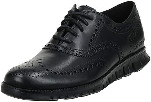 Cole Haan Men's Zerogrand Wing OX Leather Oxford, Closed Hole/Black, 9.5 Medium US