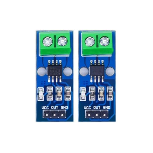 Guaber 2PCS Módulo De Sensores Corriente Tecnología Efecto No Contactar Linealidad para Proyectos Electrónicos Industriales Módulo Detectores Corriente No Contactos