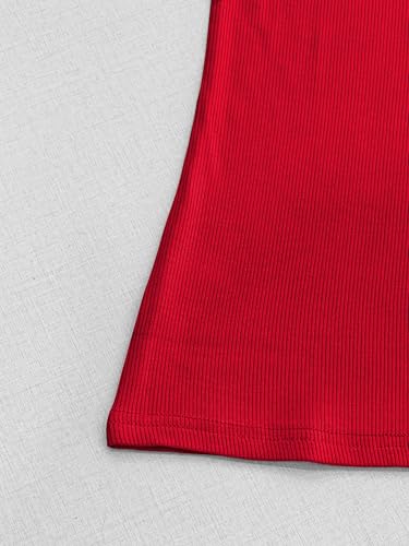 Image of Albe Rita Women Short Sleeve T-Shirt Cap V Neck Shirts for Women Ribbed Casual Top Knit Slim Fit for Summer