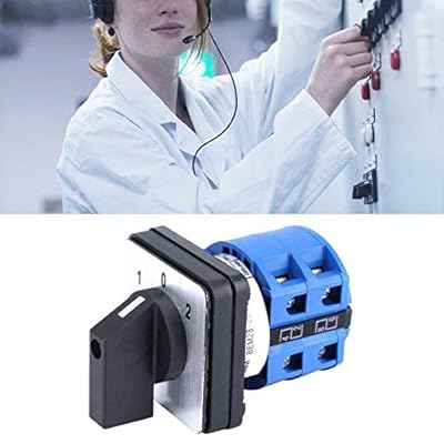 Generic 1Pcs Changeover Switch 3 Position 24 Terminals LW26-20 D606 Ui 380V Ith 20A Universal Rotary Cam Selector Transfer Switch Latching Switches, BlueBlack