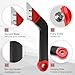 8PCS Grout Removal Tool Set, COITEK 1PCS Grout Scraping Rake with 5 PCS Extra Replacement Blades, 1PCS Grout Saw with 1P Grout Removal Knife for Tile Cleaning (Red+Black)