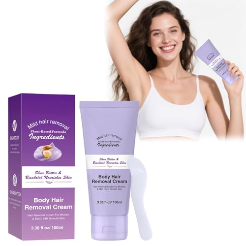 Crema Depilatoria Corporal Con Aplicador,Depilación Del Labio Superior, Depilatorios Rápidos Faciales Y Corporales Para Unos Resultados Suaves Y Sin Cortes,Retrasa El Crecimiento Del Vello.100ml