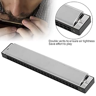 D Key Harmonica, Double Vents Phosphore Bronze Gongs 24 Trous Harmonica Plaque De Siège En Laiton avec Chiffon D’essuyage pour Les Amateurs De Musique - Les Beatles, Paul McCartney, John Lennon, RIngo Starr, George Harrison D Key Harmonica, Double Vents Phosphore Bronze Gongs 24 Trous Harmonica Plaque De Siège En Laiton avec Chiffon D'essuyage pour Les Amateurs De Musique – Image 4