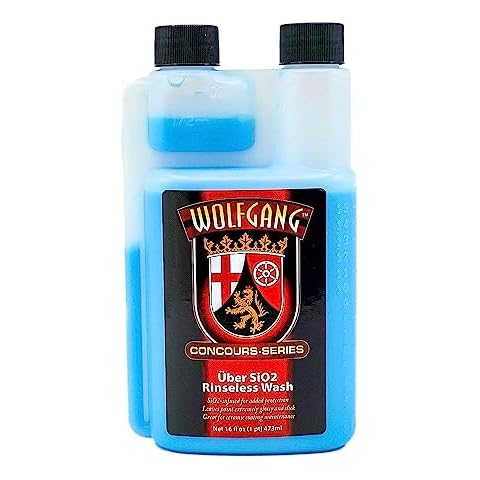 Wolfgang Uber SiO2 Rinseless Wash WG-1650 - Highly Concentrated, Rinseless, SiO2-Enhanced Formula for Glossy, Slick Finish Without Water, 16 Fl. Oz. Cover