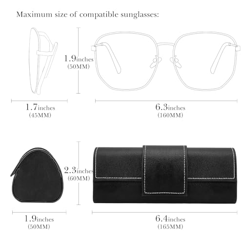 Linkidea Extra Large Hard Shell Sunglasses Case, Oversized Sun Glasses Storage Organizer4