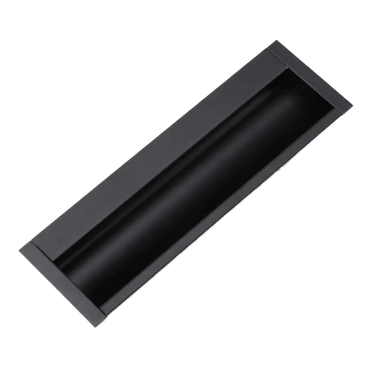 EKalgretrA Recessed Sliding Handles Sliding Door Pulls Flush Handles, Recessed Knobs Hardware，Closet for Drawer Cabinet(5763 Black CC5inch)