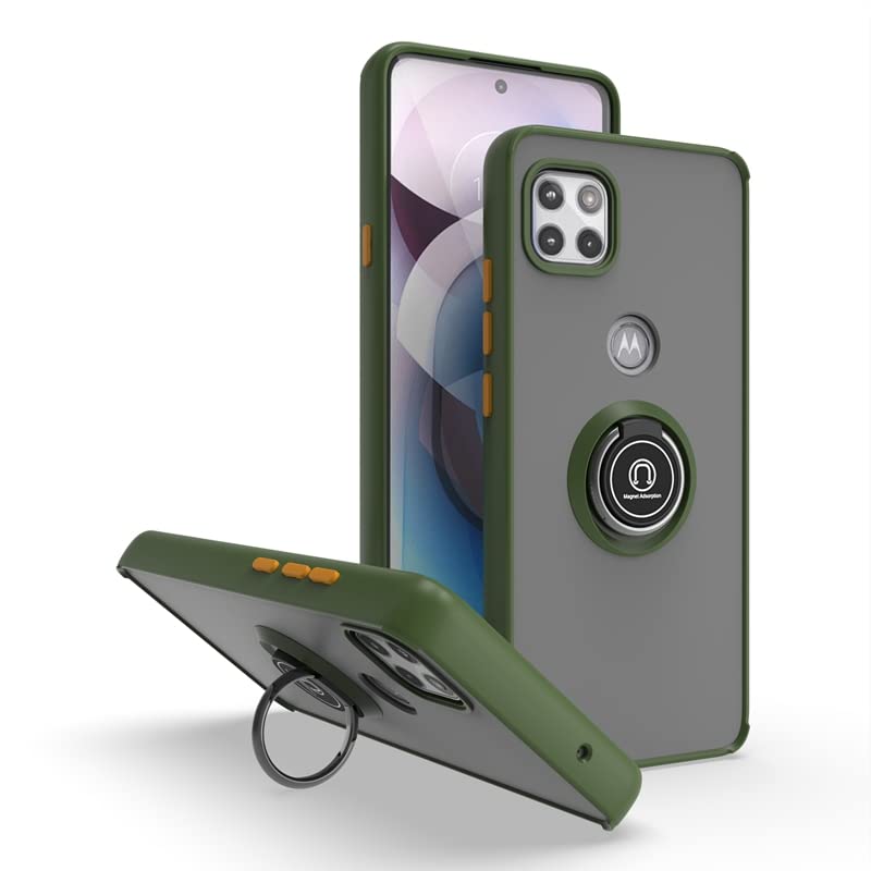 Generic Compatible with Realme C21 (2021) Case,Compatible with Realme C21 (2021) Built-in Bracket Car Magnetic Shockproof and Anti-Drop Phone Case