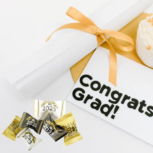 Graduation Butter Mints Class Of 2023 (108 Pack) Individually Wrapped Bulk Graduation Candy, Graduation Mints - For Graduation Party Favors, Supplies, & Table Decorations By 4E's Novelty #TOP3