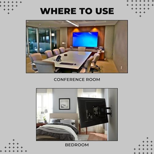 Image of Robustt Heavy Duty TV Wall Mount Bracket for 14 to 55 inch LED /HD /Smart TV's, Swivel Rotatable Universal LCD TV Wall Mount Stand - Pack of 1