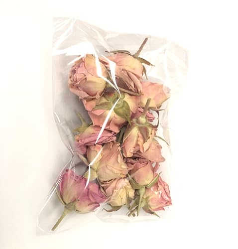 Pink Rosebuds Petite - 12 Real Roses - Freeze-Dried miniatura 6