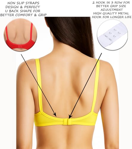 Image of SONA M1020 Non-Padded Non-Wired Molded Medium Coverage T-Shirt Bra with Adjustable Straps