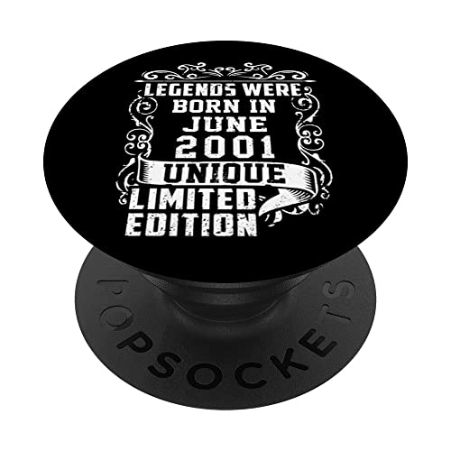 Cumpleaños Junio 2001 Edición Limitada Regalo Legend June PopSockets PopGrip Intercambiable