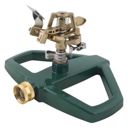 Melnor 3900H Impact Lawn Sprinkler, Basic, Metal Base