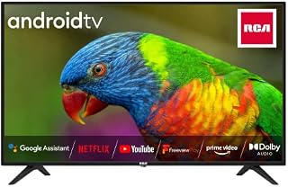 RCA S43F3 43 Inch FHD Smart TV, Android TV with Netflix Freeview Play Disney+, Google Built-in Dolby Digital Audio 3 x HDMI 2 x USB & Bluetooth Connect, Television for Living Room Home Office Black