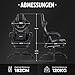 WOTSTA Gaming Stuhl Ergonomisch Gaming Chair Bürostuhl mit Fußstütze Racing Computerstuhl Höhenverstellbar Gepolstert Computerstuhl Lendenwirbelstütze Schwarz