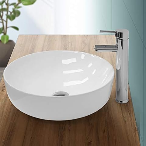 Lavabo sobre encimera ECD Germany cerámica diseño redondo Cover