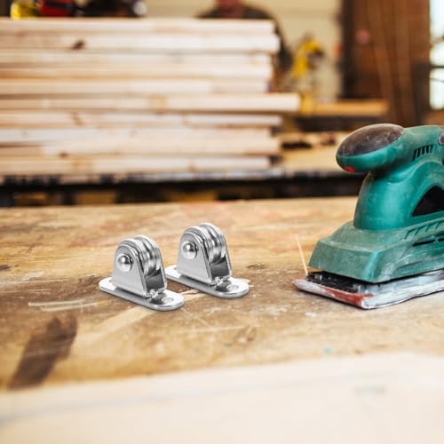 6 unidades de poleas de cuerda de alambre de acero duro pesado con rodamientos de bolas, perfecto para tendederos, proyectos de bricolaje, montaje en techo y pared, resistente y de alta carga