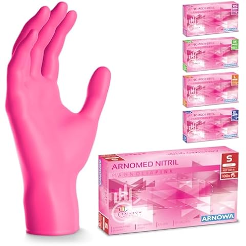 Gants jetables ARNOMED Nitrile Rose Cover