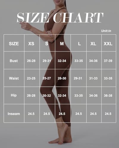 Image of LOVESOFT Workout Jumpsuits for Women Sleevesless Bodycon Backless Unitard